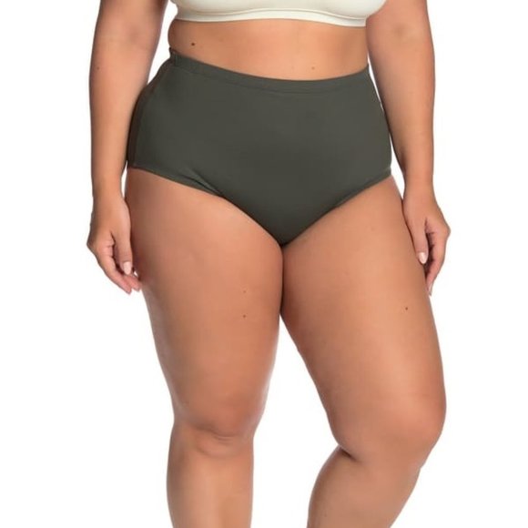 La Blanca Swimwear High Waist Bikini Bottoms PLUS - Picture 1 of 7
